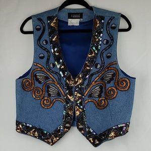 Sharmark Vintage Jean vintage vest
